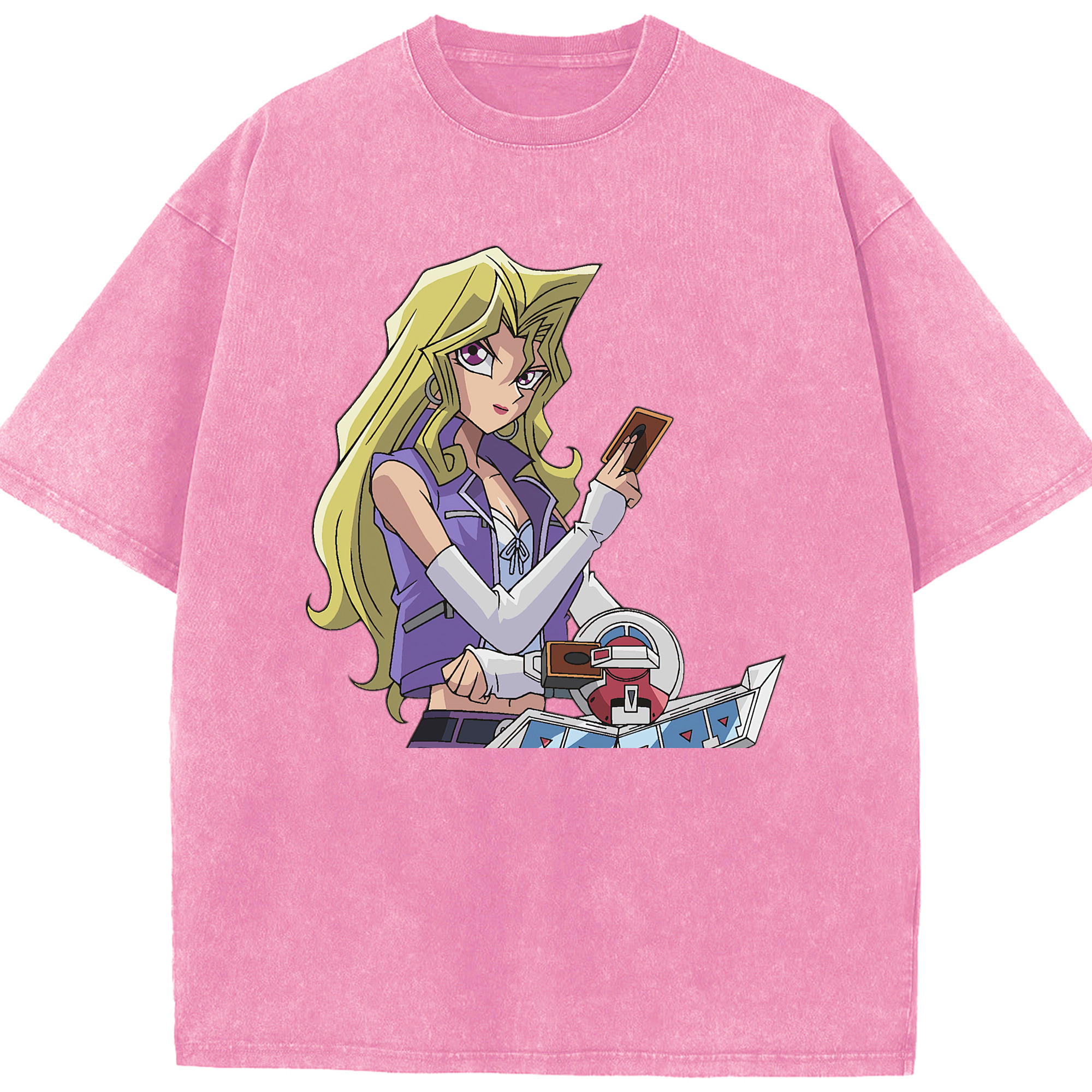 （画像用） 遊☆戯☆王 Yu-Gi-Oh! 綿100% ヴィンテージ風 半袖Tシャツ（フロントプリント）